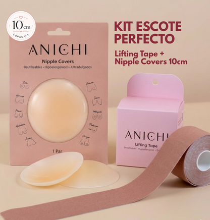 Kit Lifting Tape + Cubrepezones de Silicona Reutilizables (10cm)