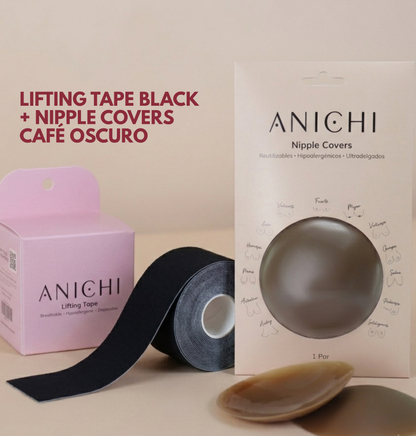 Kit Lifting Tape + Cubrepezones de Silicona Reutilizables (8cm)