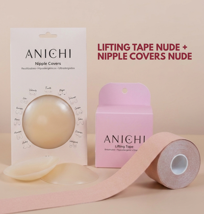 Kit Lifting Tape + Cubrepezones de Silicona Reutilizables (8cm)